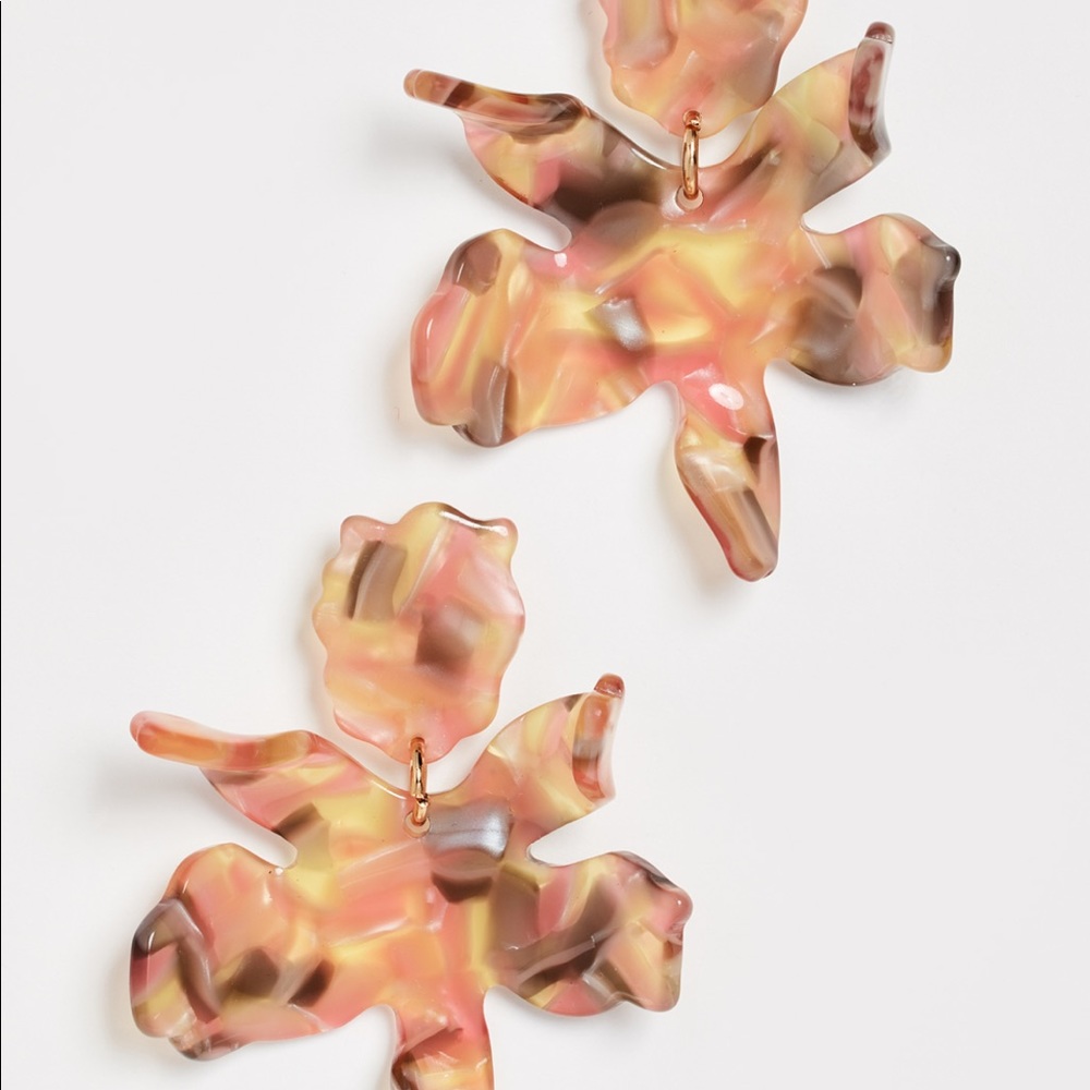 Lele Sadoughi Small Paper Lily Earrings